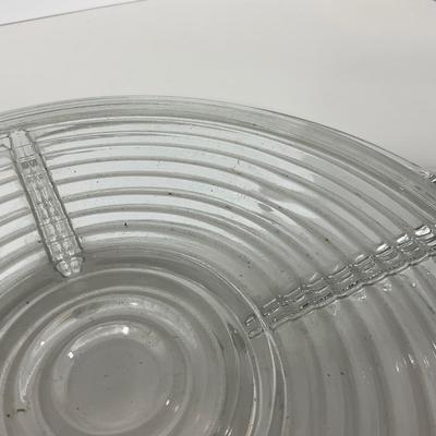-241- GLASSWARE | Manhattan Anchor Hocking Glass Co. | Divided Tray