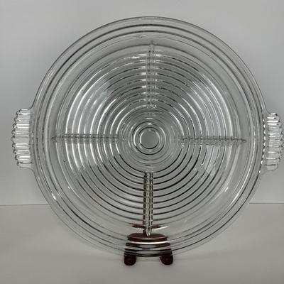 -241- GLASSWARE | Manhattan Anchor Hocking Glass Co. | Divided Tray