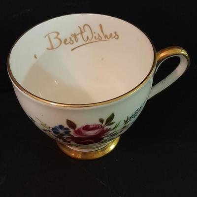 Lefton porcelain Angel, Teapot, Cup and saucer, and a silver-colored bell