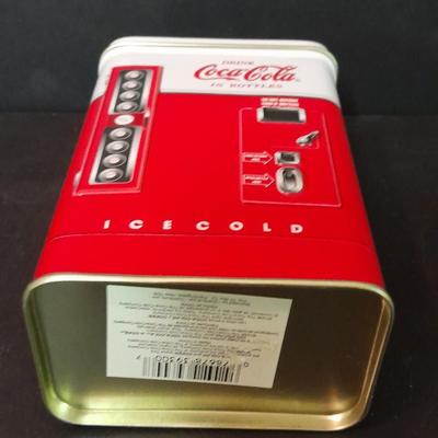 Brass Collectible Coca Cola bottle and Coca Cola collectible Tin