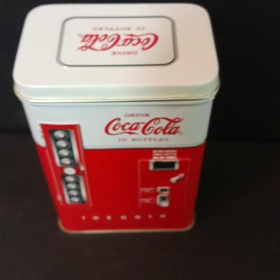Brass Collectible Coca Cola bottle and Coca Cola collectible Tin