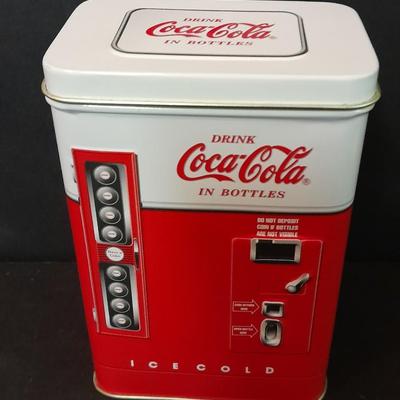 Brass Collectible Coca Cola bottle and Coca Cola collectible Tin