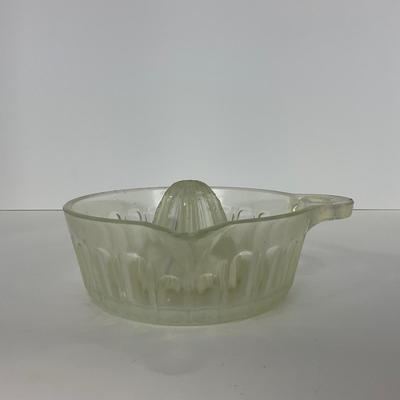 -247- GLASSWARE | Opalescent Large Orange Reamer