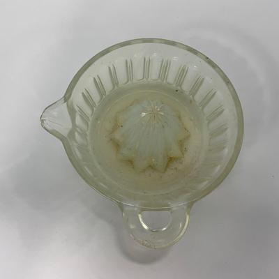 -247- GLASSWARE | Opalescent Large Orange Reamer
