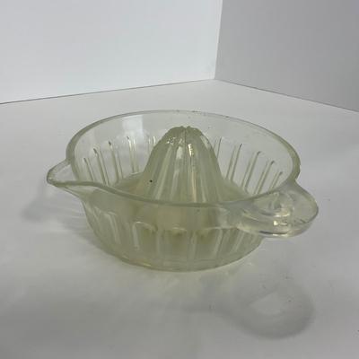 -247- GLASSWARE | Opalescent Large Orange Reamer