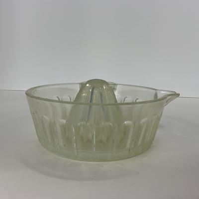 -247- GLASSWARE | Opalescent Large Orange Reamer