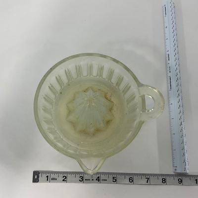 -247- GLASSWARE | Opalescent Large Orange Reamer