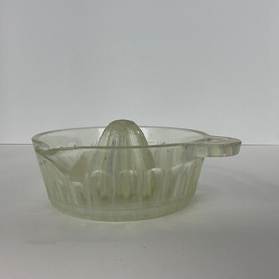 -247- GLASSWARE | Opalescent Large Orange Reamer