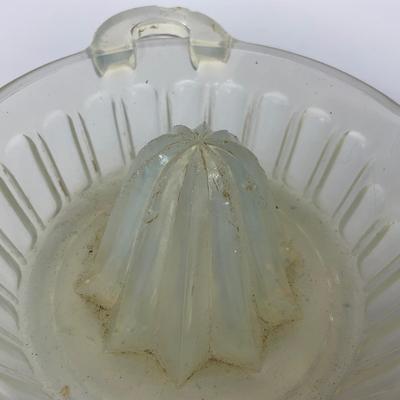 -247- GLASSWARE | Opalescent Large Orange Reamer