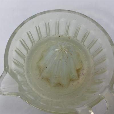 -247- GLASSWARE | Opalescent Large Orange Reamer