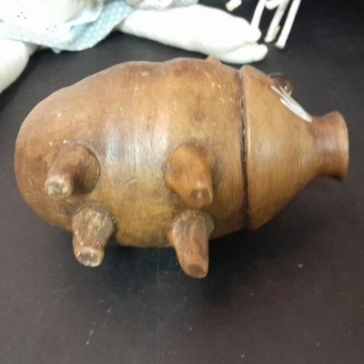 Collection of pigs! Tile Pig trivets, Clay pig bank, ceramic pig and more