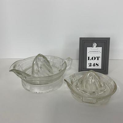 -248- GLASSWARE | Criss Cross Hazel Atlas Glass Co. | Reamers