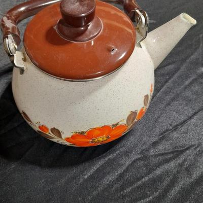 Sanko Eare Japan Show pans enamel tea pot, with stainless steel pan with egg poacher