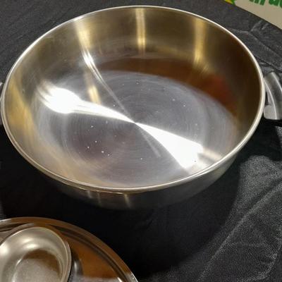 Sanko Eare Japan Show pans enamel tea pot, with stainless steel pan with egg poacher