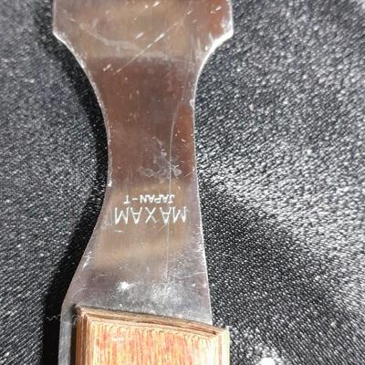 Vintage Climax counter mount grinder, kitchen cooking utensils, and knives
