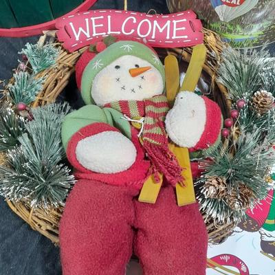 New Christmas Garland, basket, wreath, and other Christmas Decorations