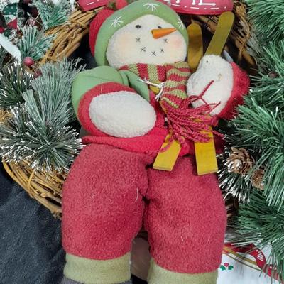 New Christmas Garland, basket, wreath, and other Christmas Decorations