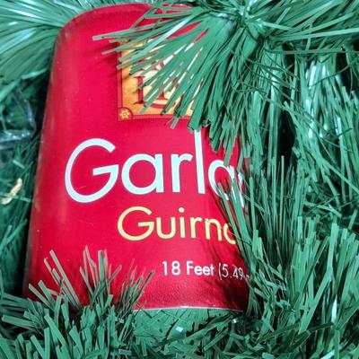 New Christmas Garland, basket, wreath, and other Christmas Decorations