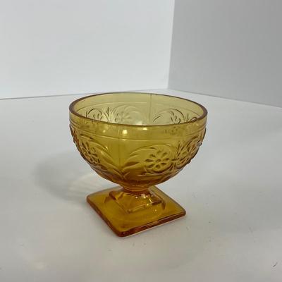 -254- GLASSWARE | Amber Daisy Indiana Glass Co. | Sherbets