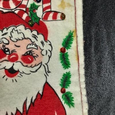 Vintage Christmas felt stockings, Bear lights, vintage ornaments and more
