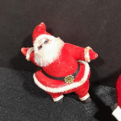 Vintage Christmas felt stockings, Bear lights, vintage ornaments and more