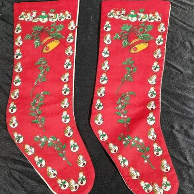 Vintage Christmas felt stockings, Bear lights, vintage ornaments and more