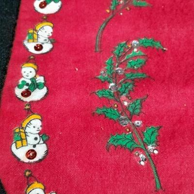 Vintage Christmas felt stockings, Bear lights, vintage ornaments and more