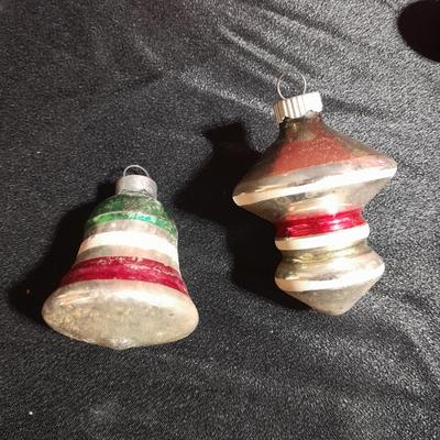 Vintage Shiny Brite Glass Christmas Ornaments / bulbs