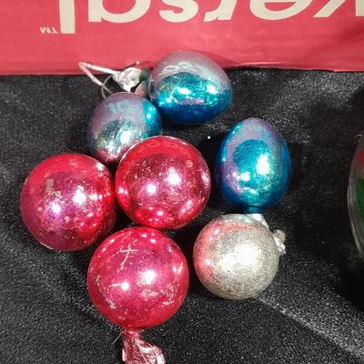 Vintage Shiny Brite Glass Christmas Ornaments / bulbs