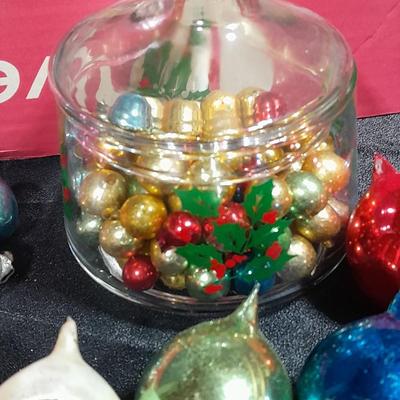 Vintage Shiny Brite Glass Christmas Ornaments / bulbs