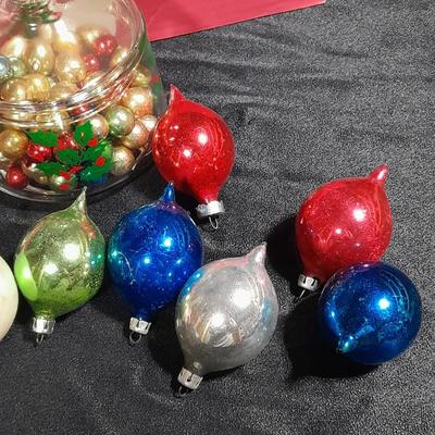 Vintage Shiny Brite Glass Christmas Ornaments / bulbs