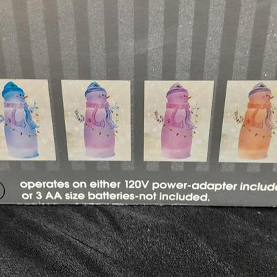 JC Penney Home Collection Acrylics Aglow Christmas Snow Man