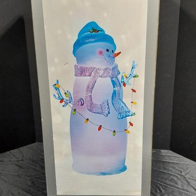 JC Penney Home Collection Acrylics Aglow Christmas Snow Man