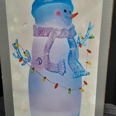 JC Penney Home Collection Acrylics Aglow Christmas Snow Man