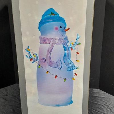 JC Penney Home Collection Acrylics Aglow Christmas Snow Man