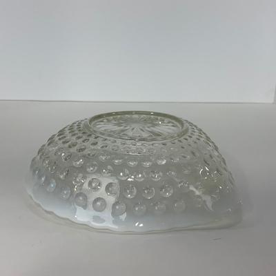 -258- GLASSWARE | Moonstone Anchor Hocking Glass Co. | Dish & Divided Dish