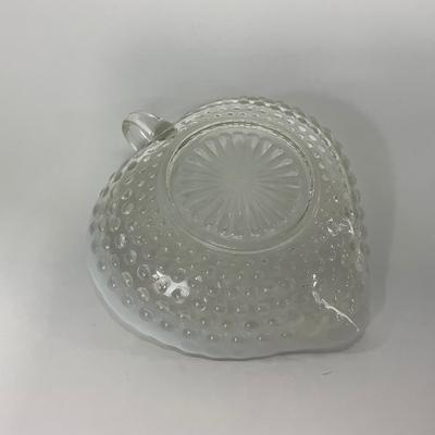 -258- GLASSWARE | Moonstone Anchor Hocking Glass Co. | Dish & Divided Dish