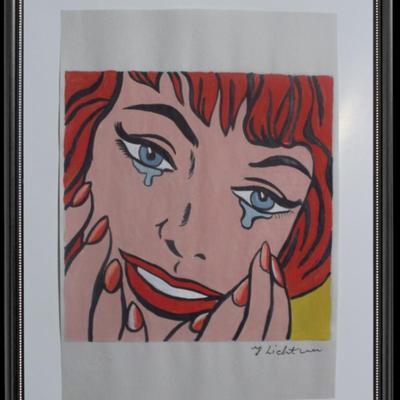 Original Painting Pop Art by Roy Lichtenstein