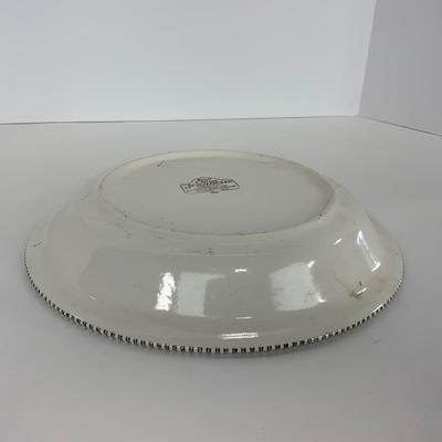 -261- GLASSWARE | Royal China Currier & Ives | Large Serving Plate