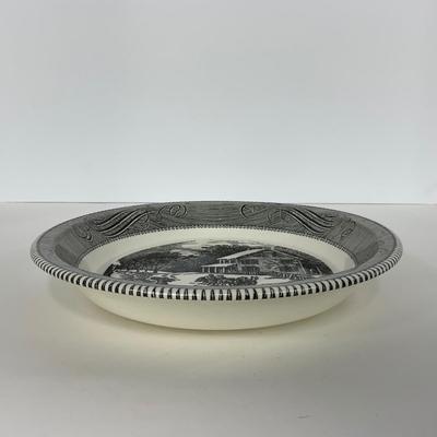 -261- GLASSWARE | Royal China Currier & Ives | Large Serving Plate