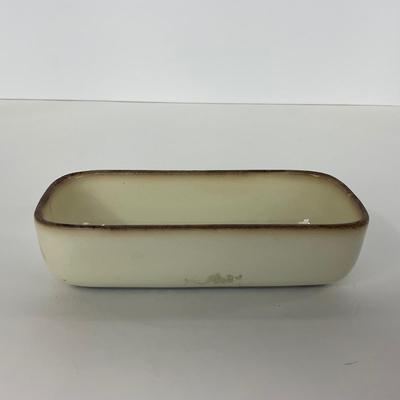 -265- GLASSWARE | Currier & Ives | Covered Sugar, Creamer, Salt & Pepper Shaker