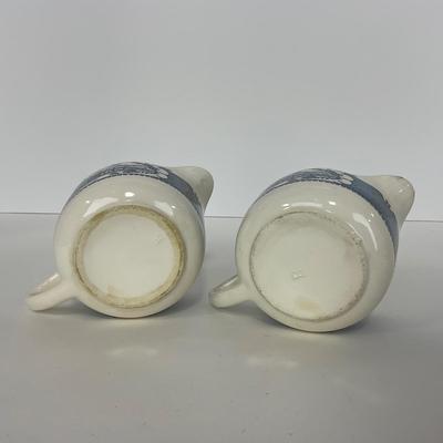-266- GLASSWARE | Currier & Ives | Creamers