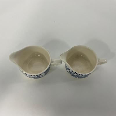 -266- GLASSWARE | Currier & Ives | Creamers