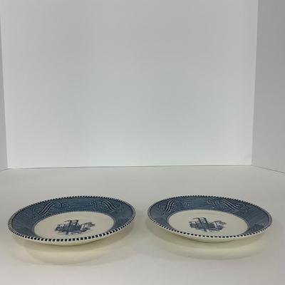 -267- GLASSWARE | Currier & Ives | Cups & Saucers
