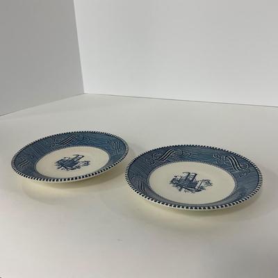 -267- GLASSWARE | Currier & Ives | Cups & Saucers