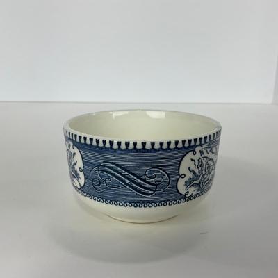 -267- GLASSWARE | Currier & Ives | Cups & Saucers