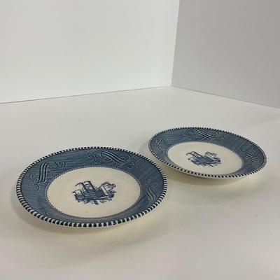 -267- GLASSWARE | Currier & Ives | Cups & Saucers