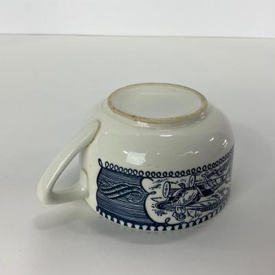 -267- GLASSWARE | Currier & Ives | Cups & Saucers