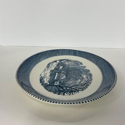 -271- GLASSWARE | Currier & Ives Long Large Platters