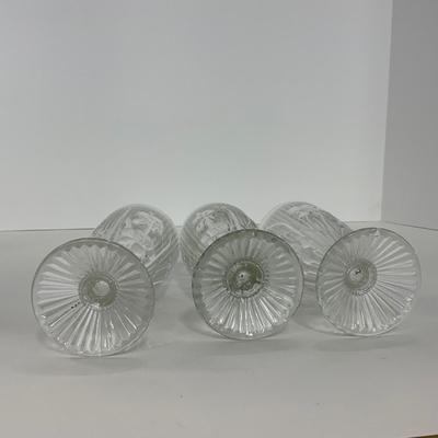-272- GLASSWARE | Iris & Herringbone Jeanette Glass Co. | Pitcher, Tumbler, & Cordial